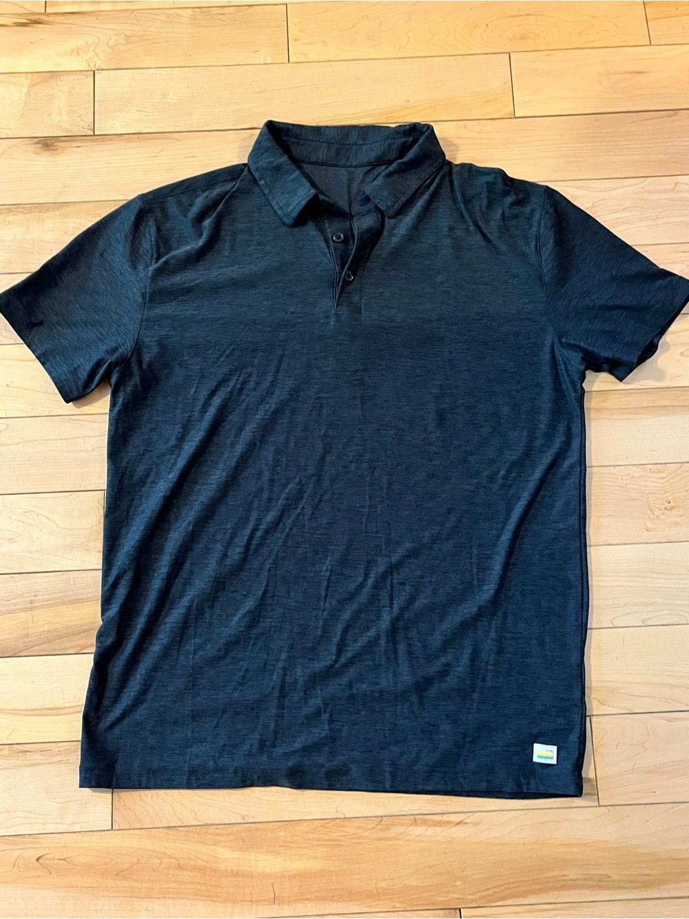 Vuori Men's Strato Tech Polo Shirt Gray size medium